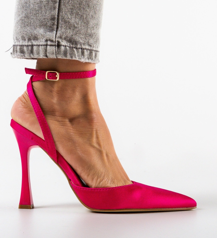 Pantofi cu toc Lizor Fuchsia - Img 7