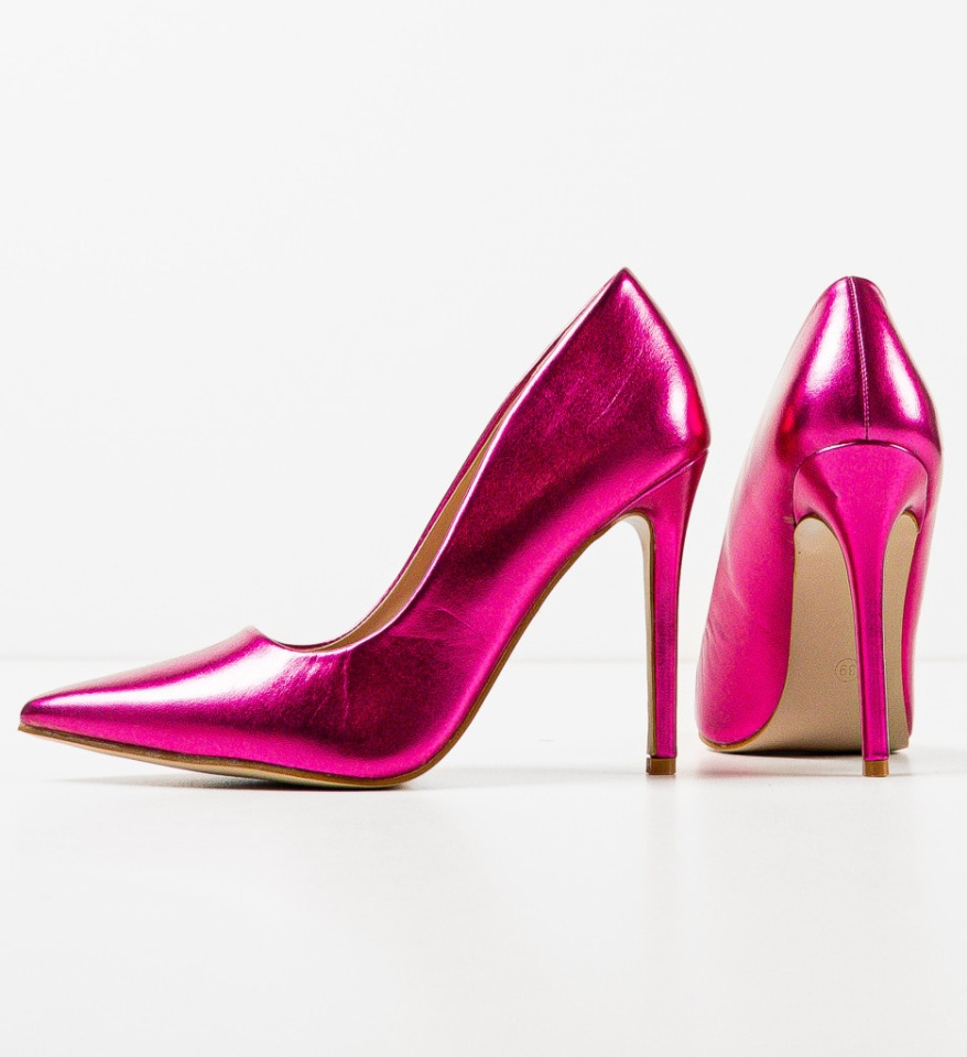 Pantofi cu toc Plazyn Fuchsia - Img 11