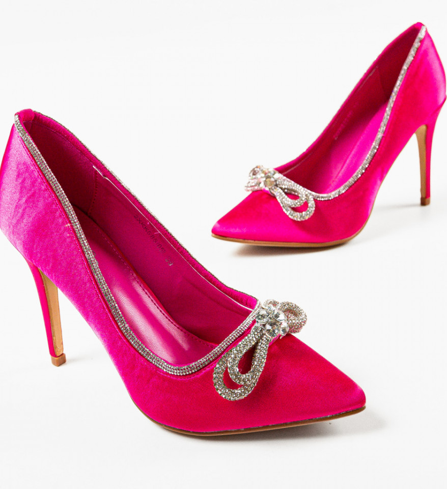 Pantofi cu toc Reytar Fuchsia - Img 2