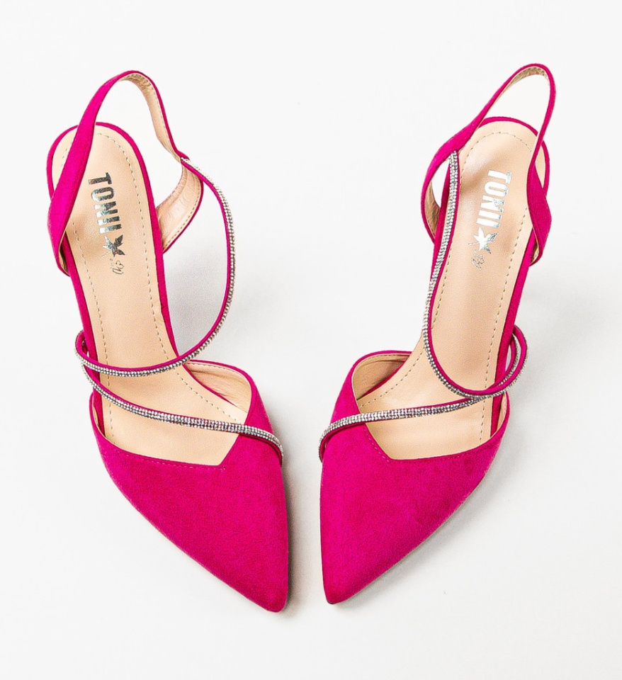 Pantofi cu toc Tuay Fuchsia - Img 3