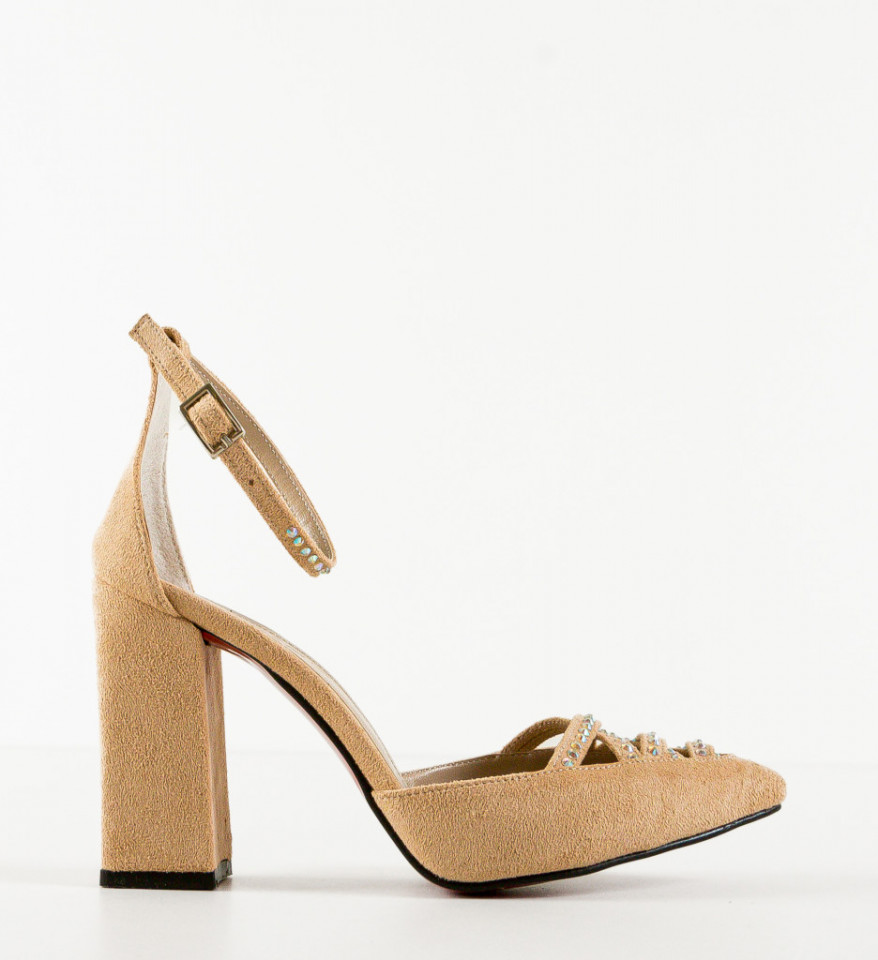 Pantofi dama Alcho Bej - Img 2