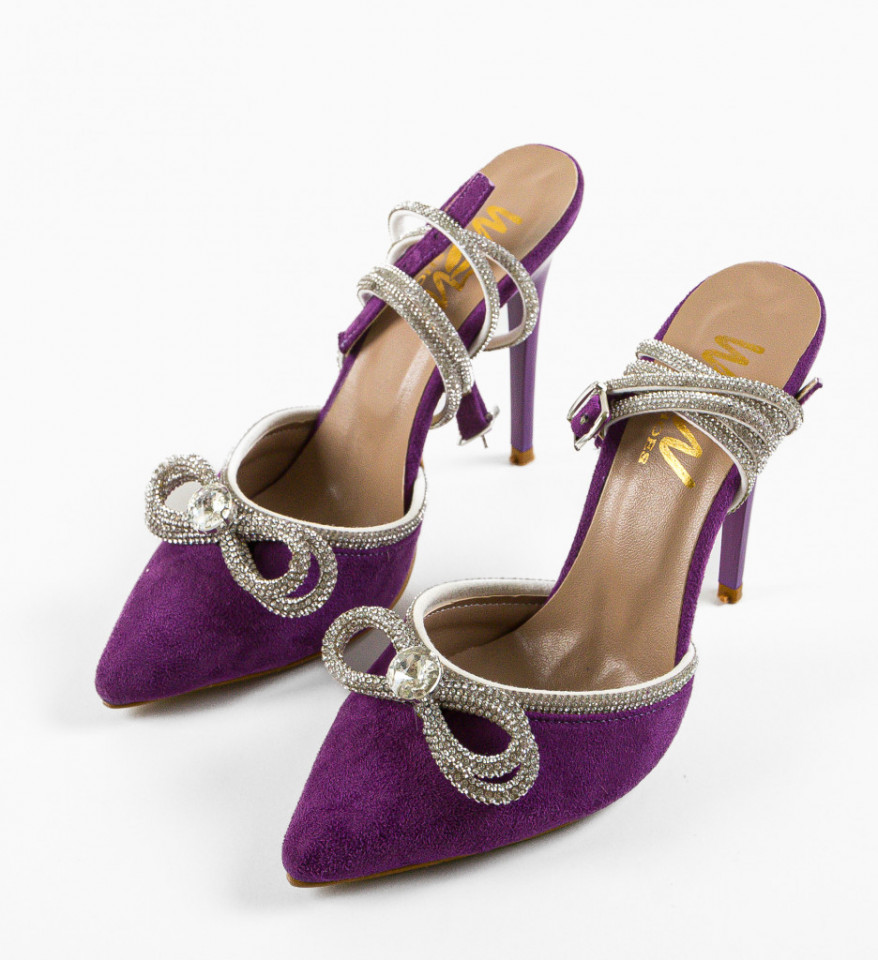 Pantofi dama Bark Mov 3 - Img 2