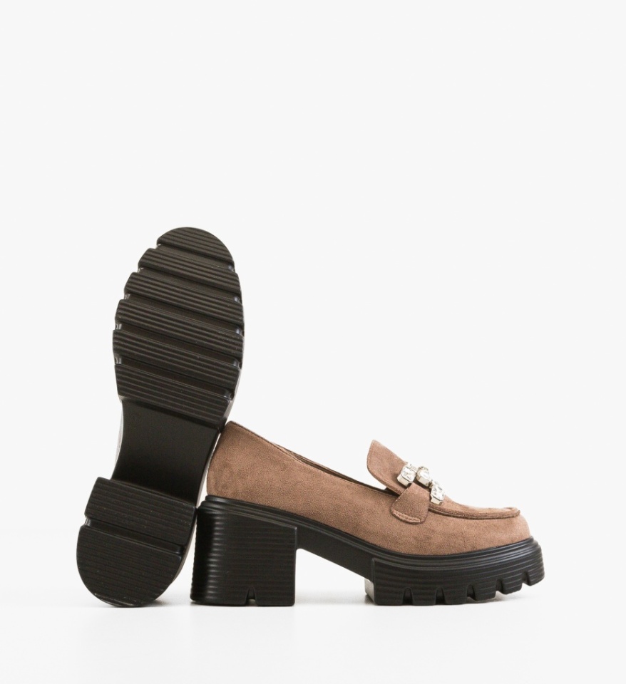 Pantofi dama casual Khursh Khaki - Img 4