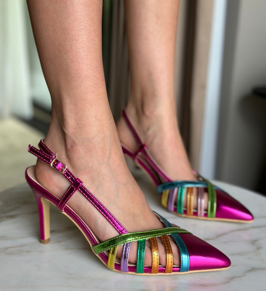 Pantofi dama Emem Fuchsia - Img 2