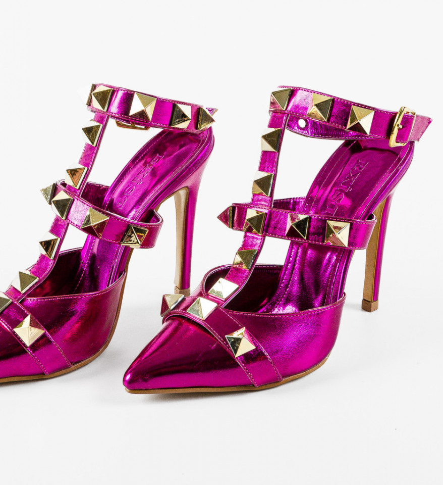 Pantofi dama Habilay Fuchsia 2 - Img 2