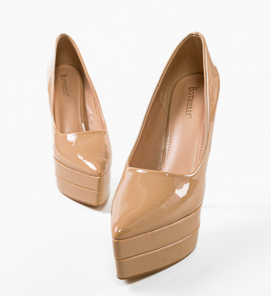 Pantofi dama Heath Nude - Img 3