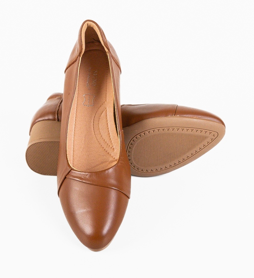 Pantofi dama Hebba Camel - Img 4