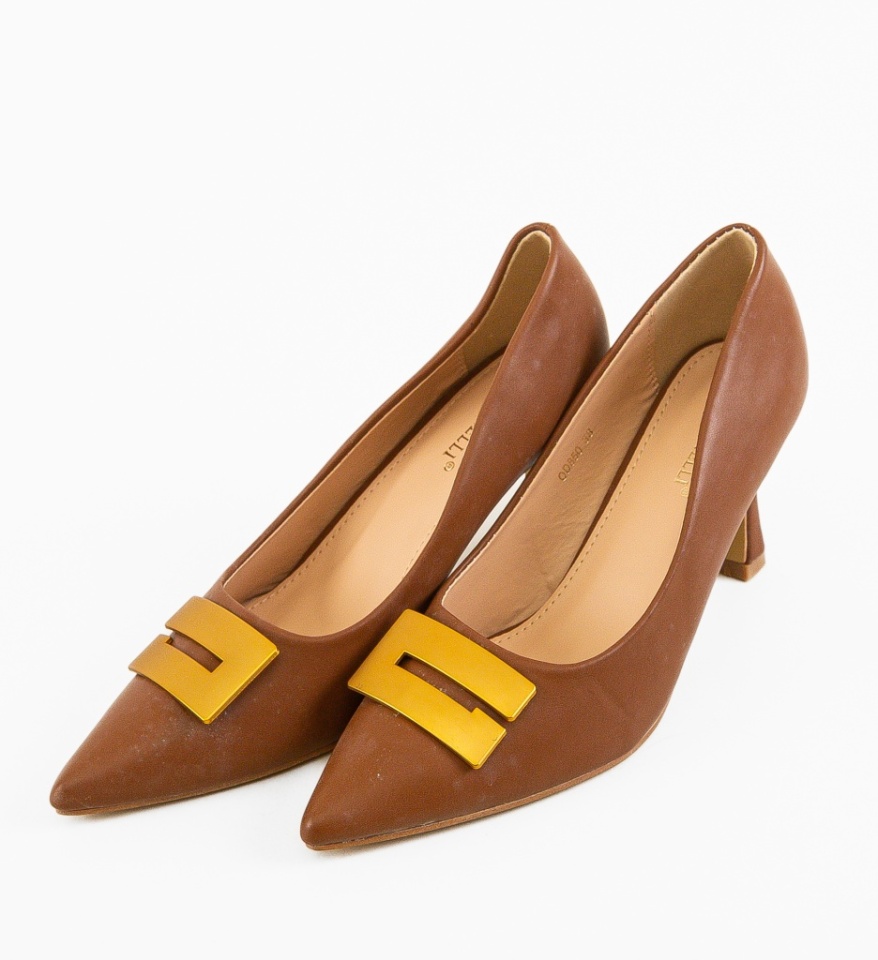 Pantofi dama Jaxy Camel - Img 3