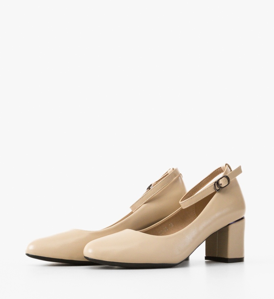 Pantofi dama Lallo Bej - Img 3