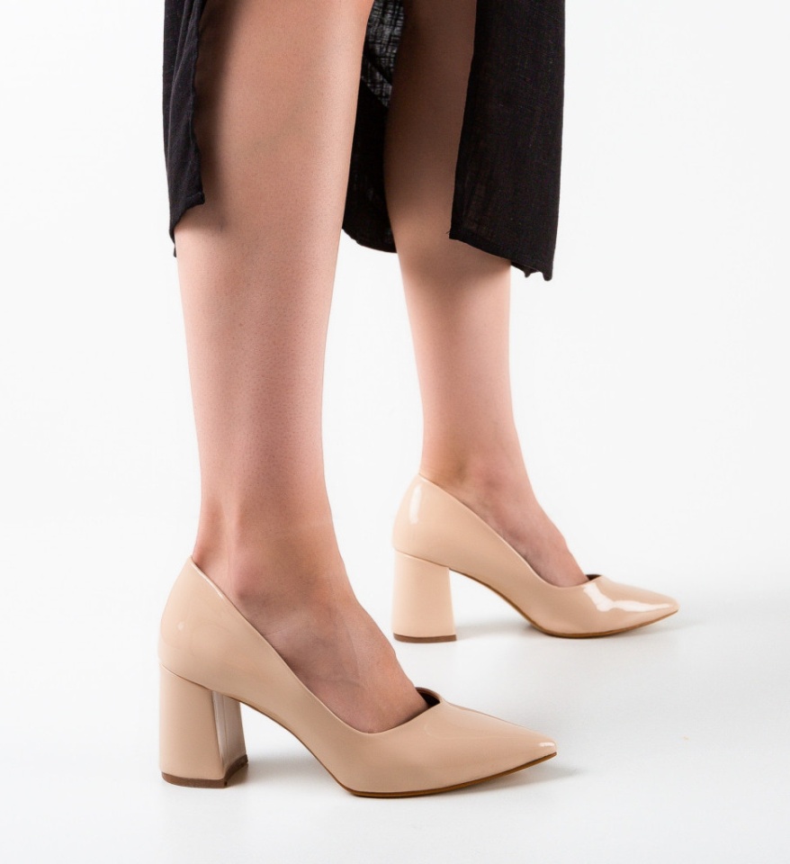 Pantofi dama Lilly Nude - Img 4