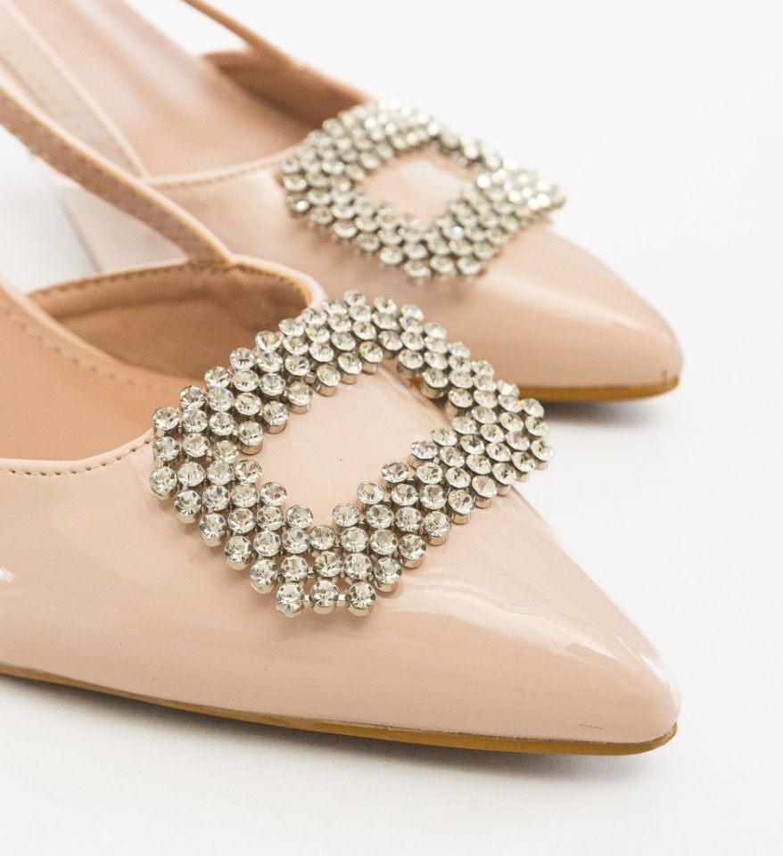 Pantofi dama Lorna Bej - Img 3