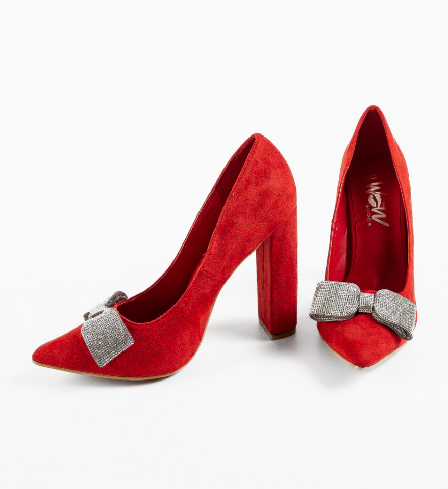 Pantofi dama Lucky Rosii - Img 2