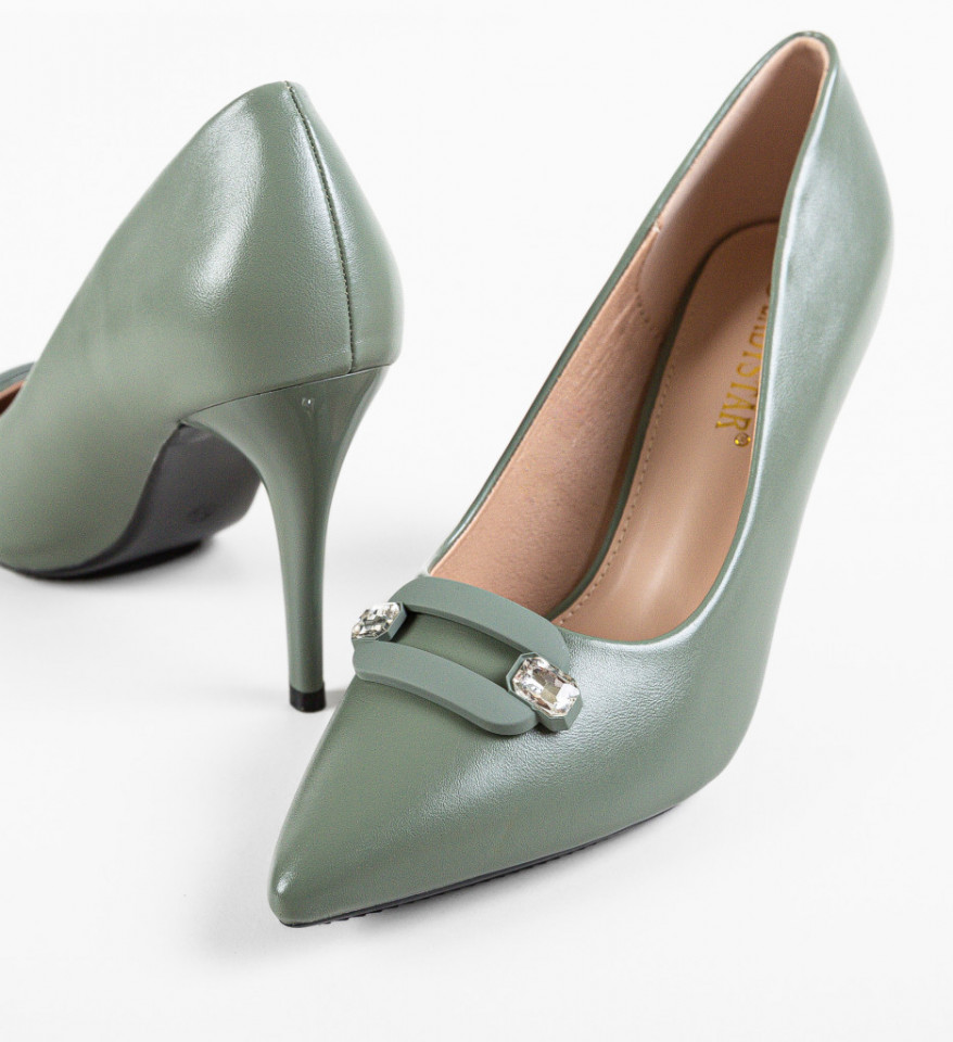 Pantofi dama Maliro Khaki - Img 4