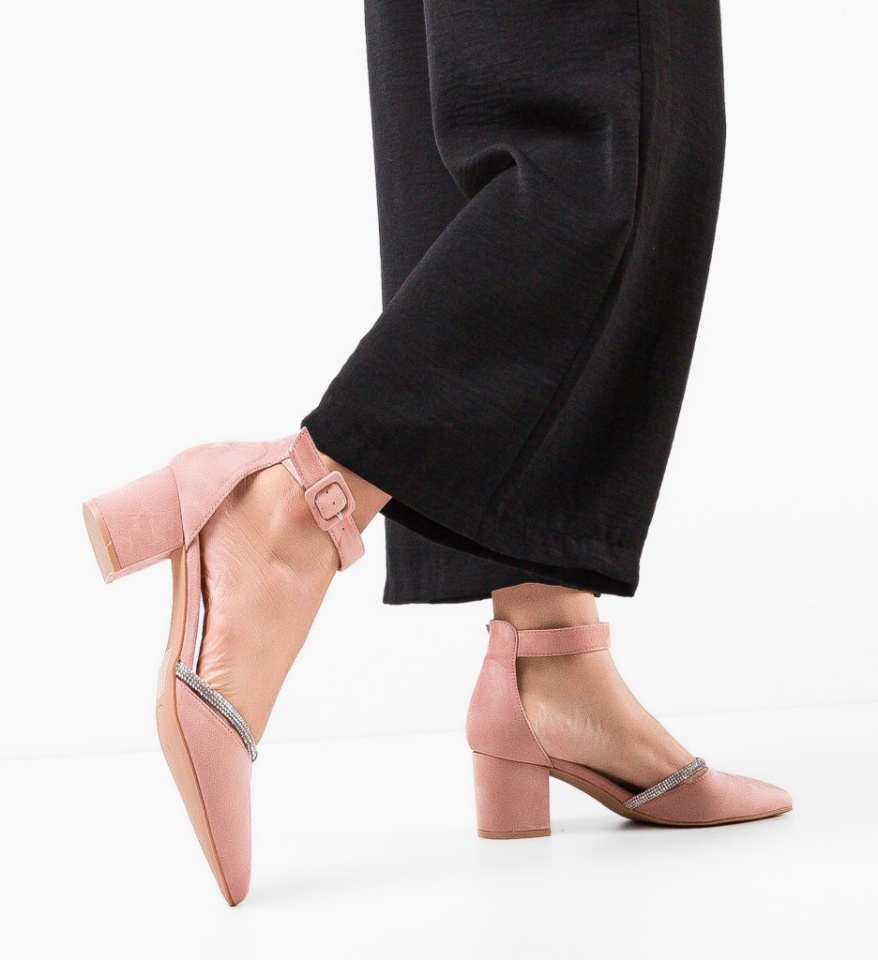 Pantofi dama Oficia Roz - Img 6