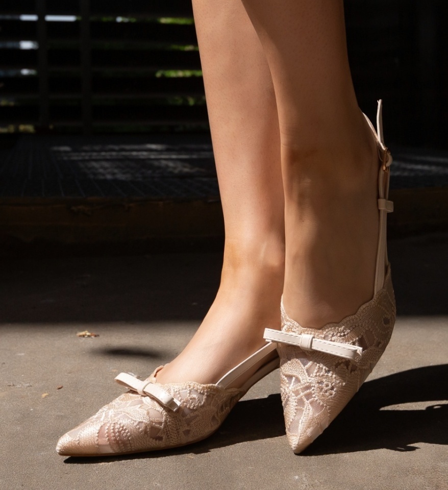 Pantofi dama Perry Bej - Img 5