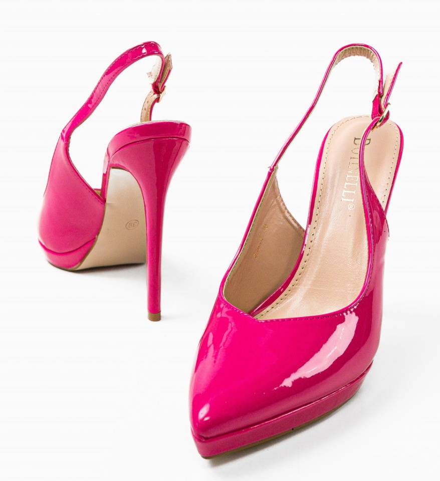 Pantofi dama Rajendra Fuchsia - Img 12