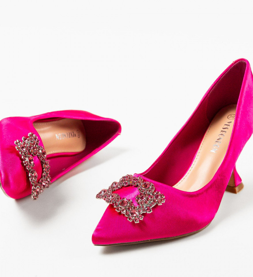 Pantofi dama Rosario Fuchsia - Img 3