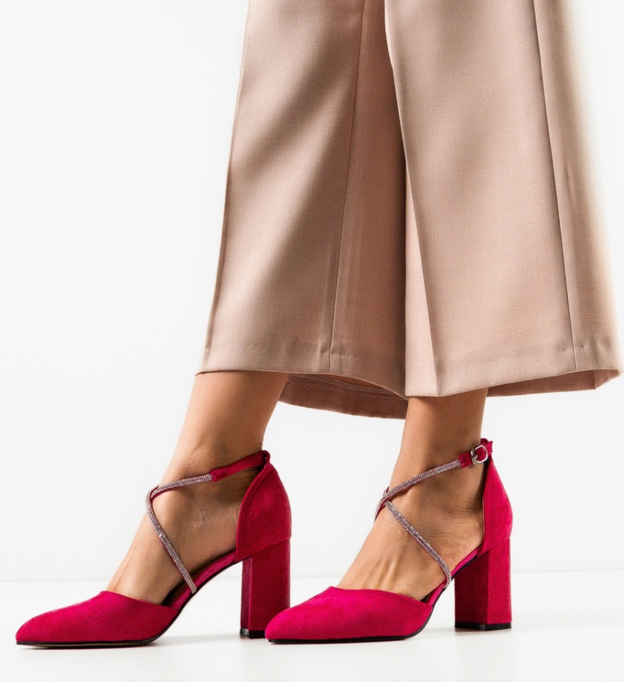 Pantofi dama Saekya Fuchsia - Img 4