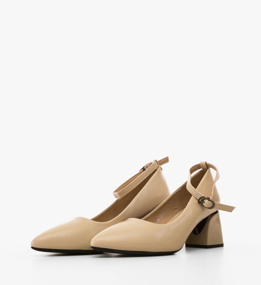 Pantofi dama Sakre Bej - Img 2