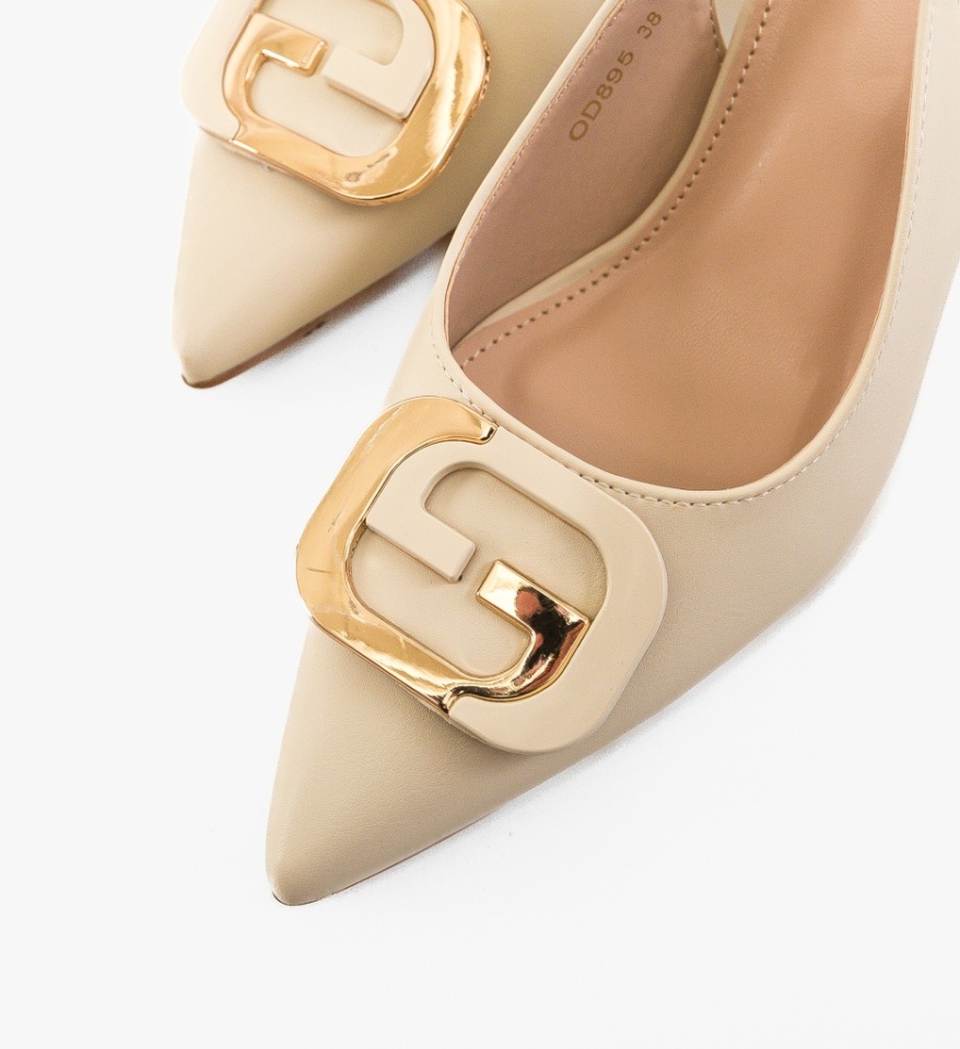Pantofi dama Stayky Bej - Img 4