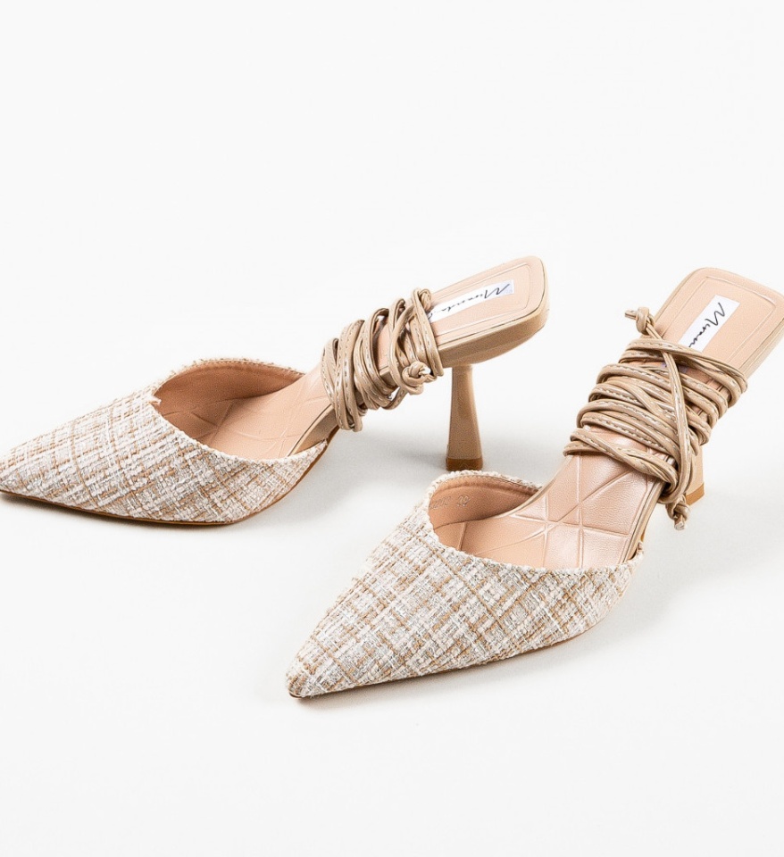 Pantofi dama Steele Bej - Img 12