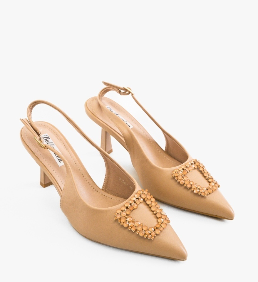 Pantofi dama Vaneza Camel - Img 5