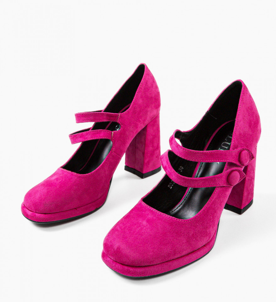 Pantofi dama Vintage Fuchsia - Img 3