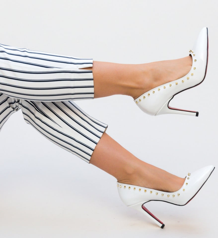 Pantofi Nicor Albi