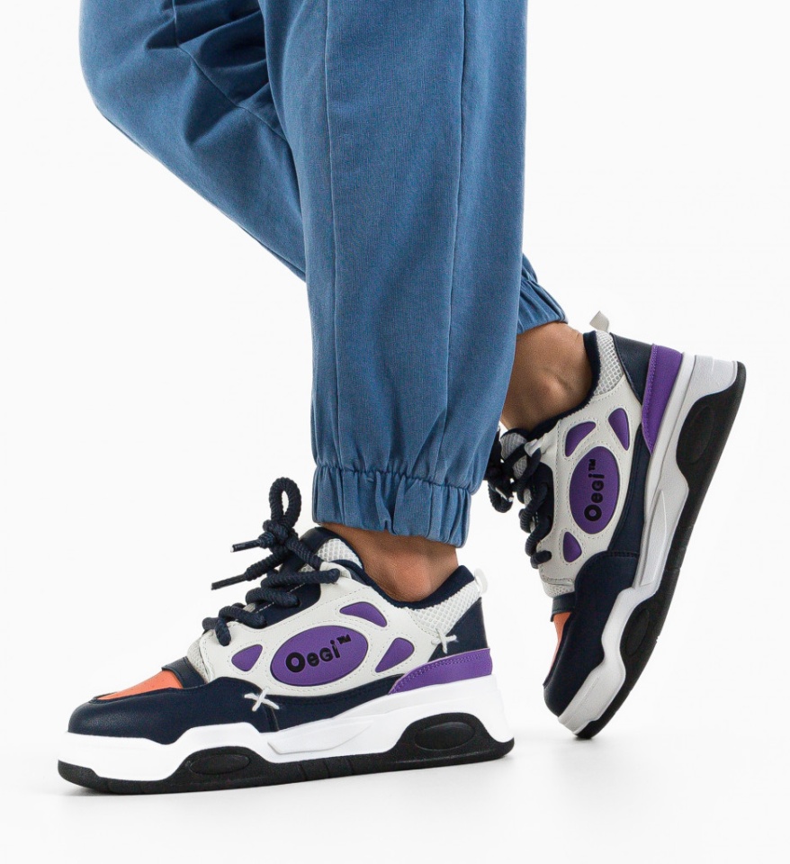 Pantofi sport Scarl Bleumarin - Img 5