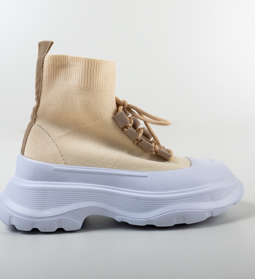 Pantofi Sport Solare Bej - Img 4