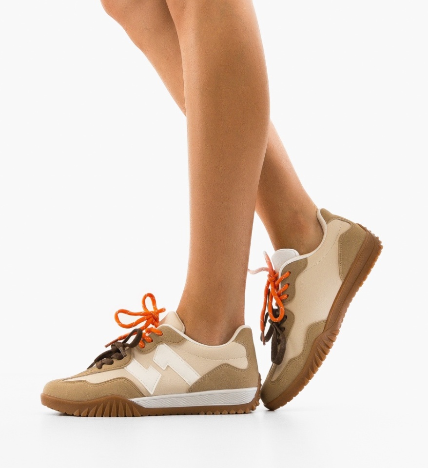 Pantofi Sport Velma Bej - Img 4