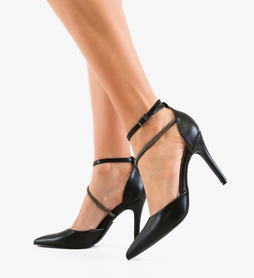 Pantofi stiletto dama Levvy Negri - Img 4