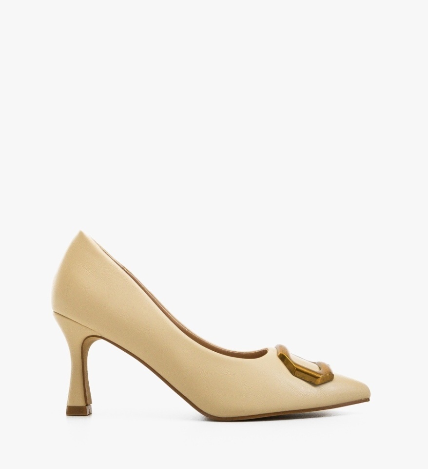 Pantofi stiletto dama Lynda Bej - Img 3
