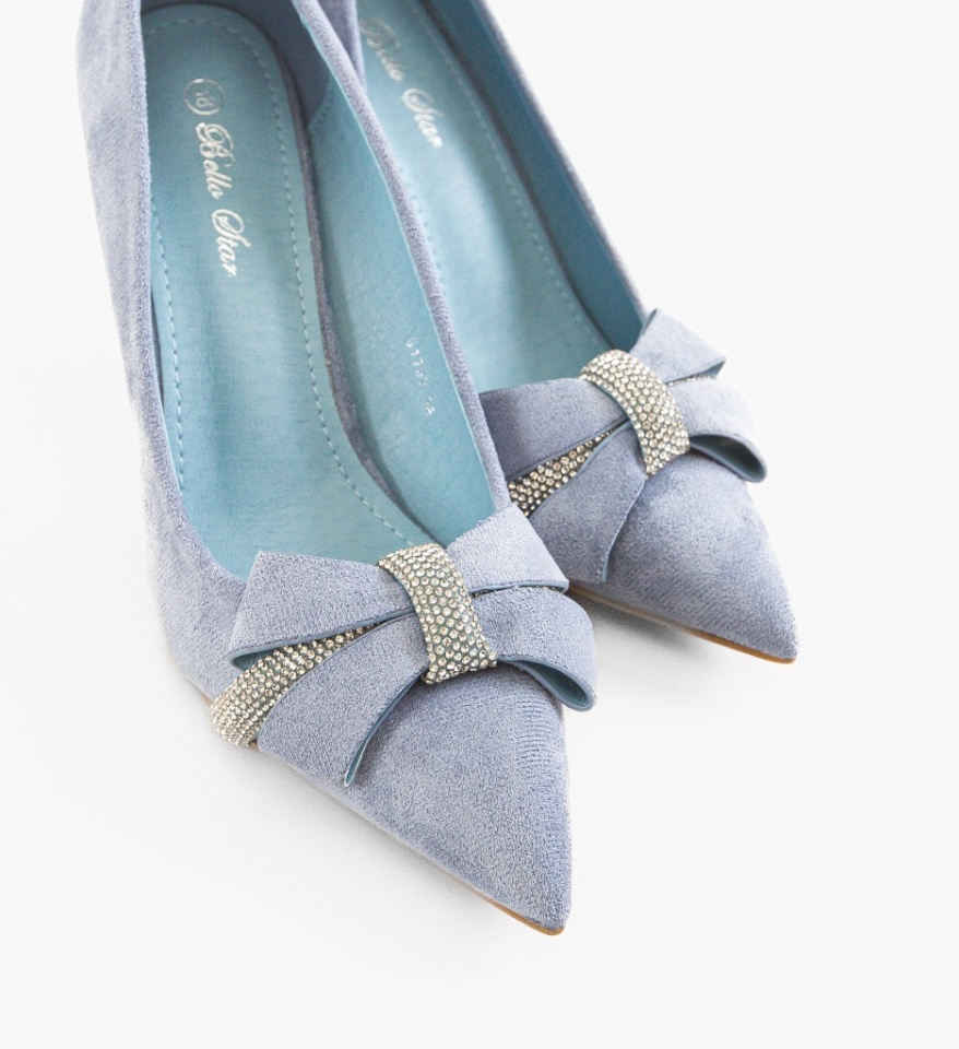 Pantofi stiletto dama Subhaa Albastri - Img 2
