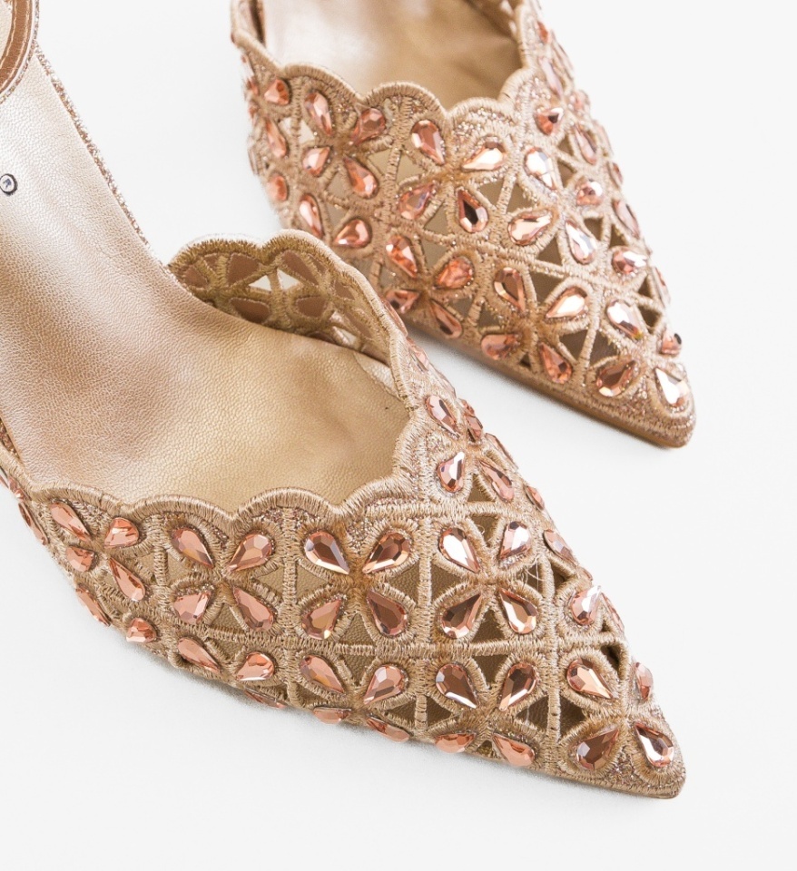 Pantofi stiletto dama Tabylys Aurii - Img 2