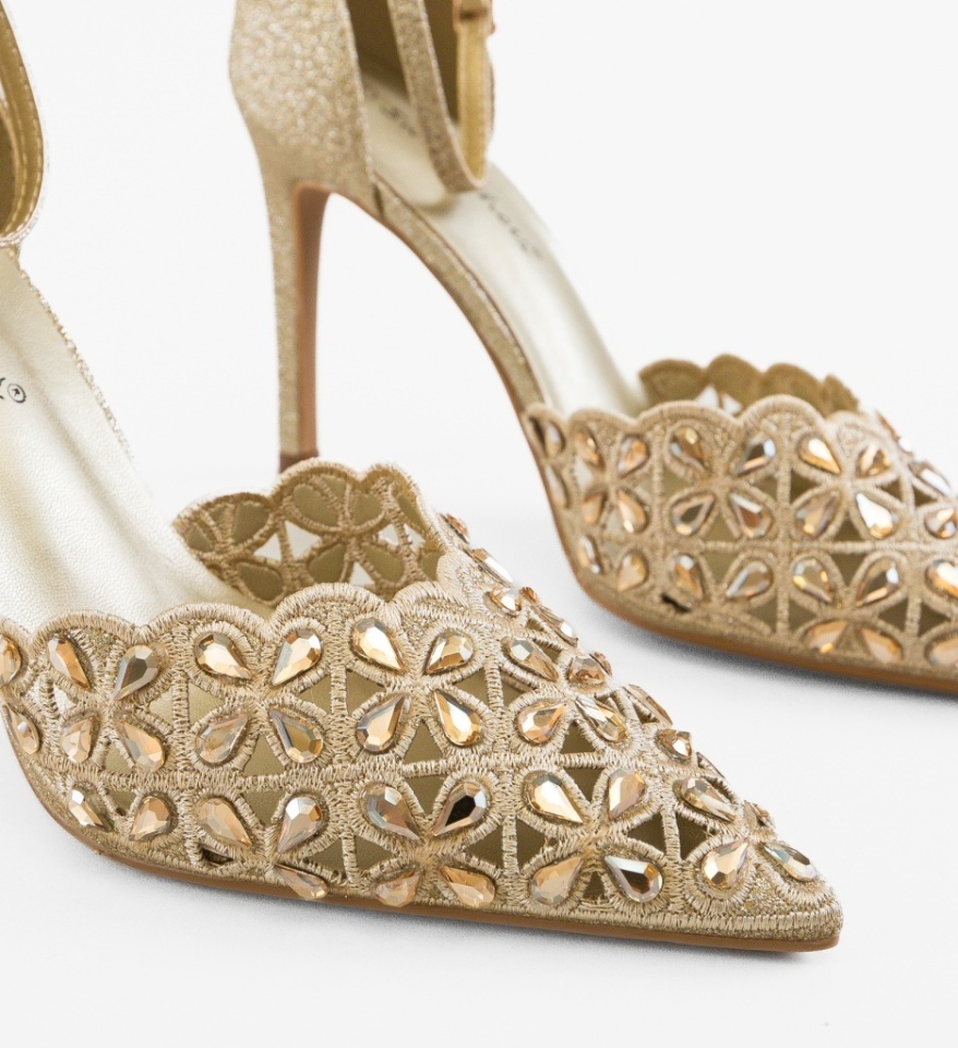 Pantofi stiletto dama Tabylys Aurii - Img 2