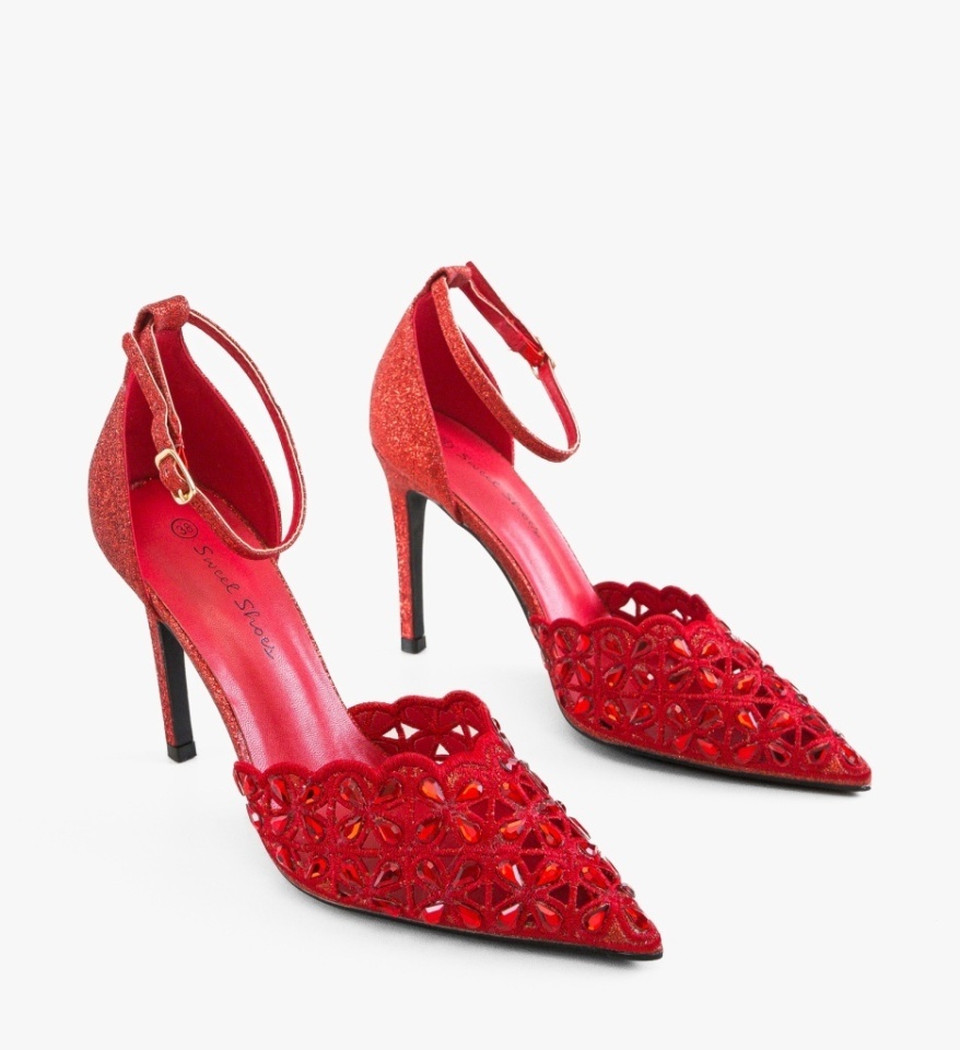 Pantofi stiletto dama Tabylys Rosii - Img 5