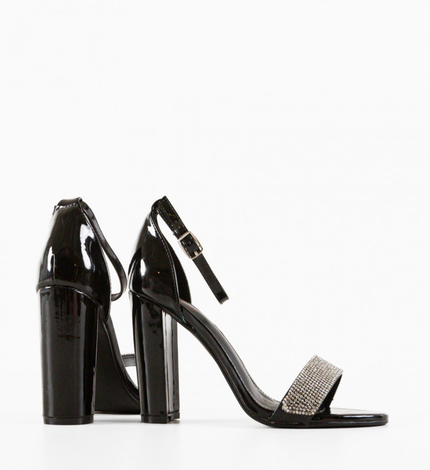 Sandale cu toc Peppe Negre - Img 2