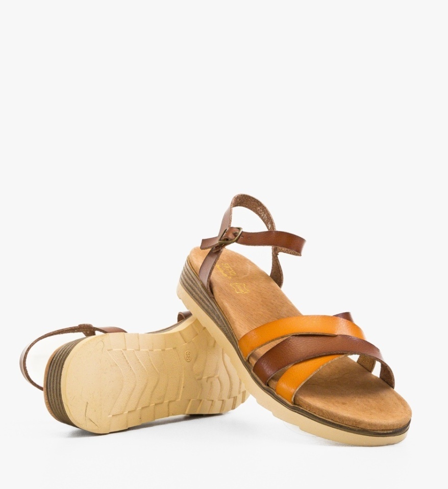 Sandale dama Habry Camel - Img 3