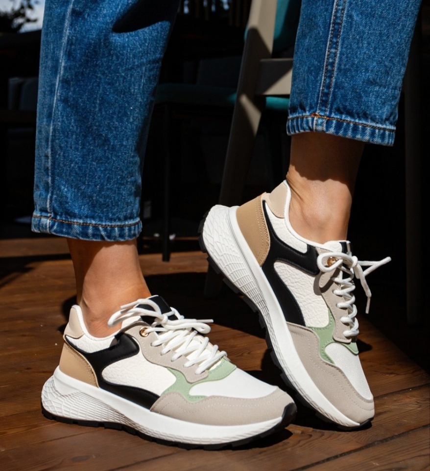 Sneakers dama Alina Gri - Img 4