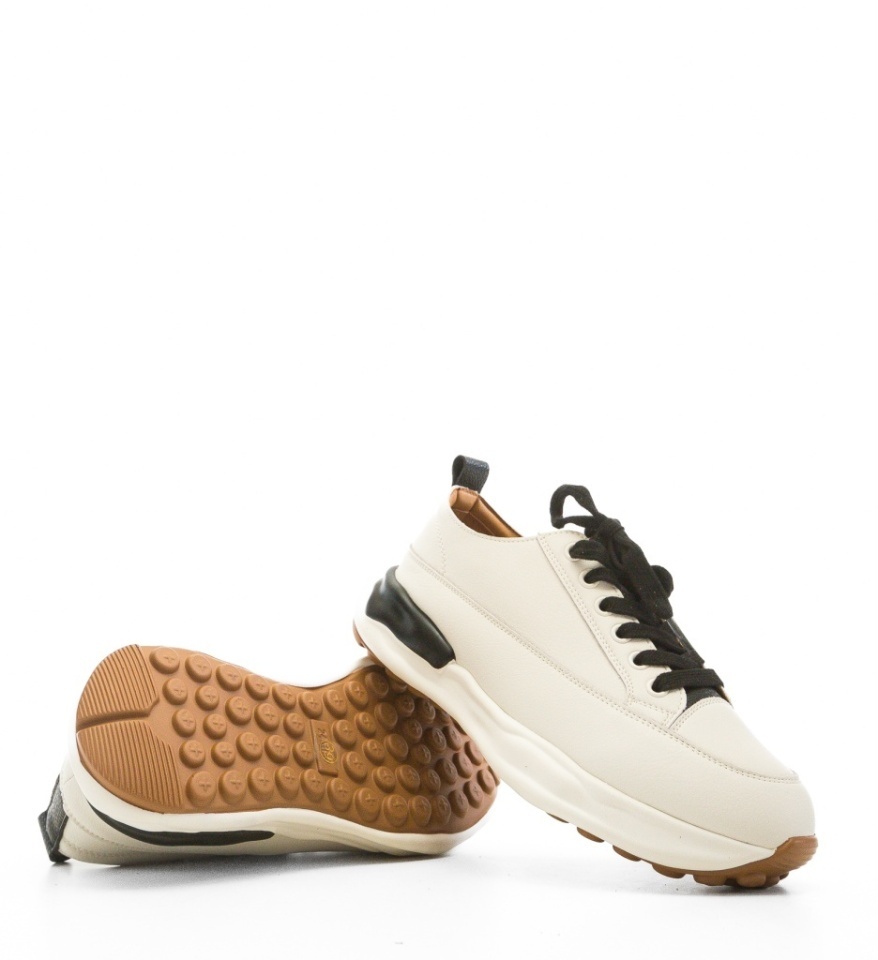 Sneakers dama Bailey Bej 6 - Img 3