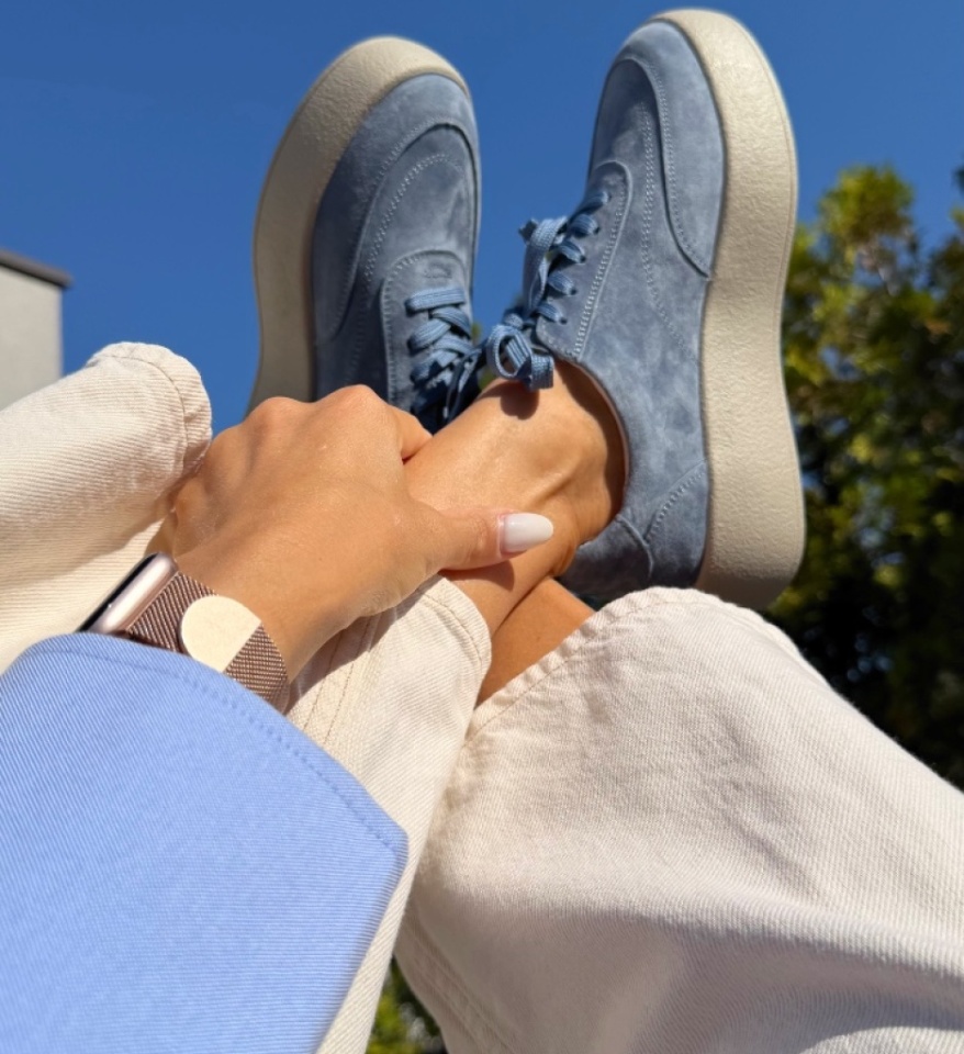 Sneakers dama Brittni Albastri - Img 4