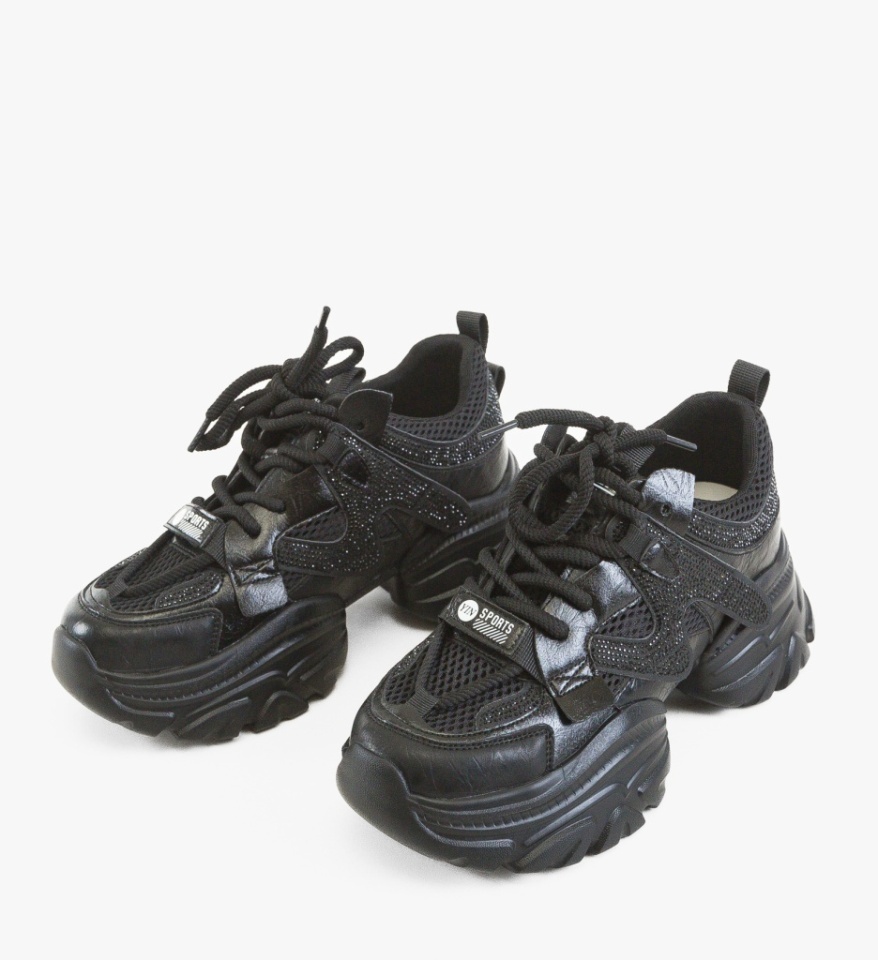 Sneakers dama Cream Negri - Img 2