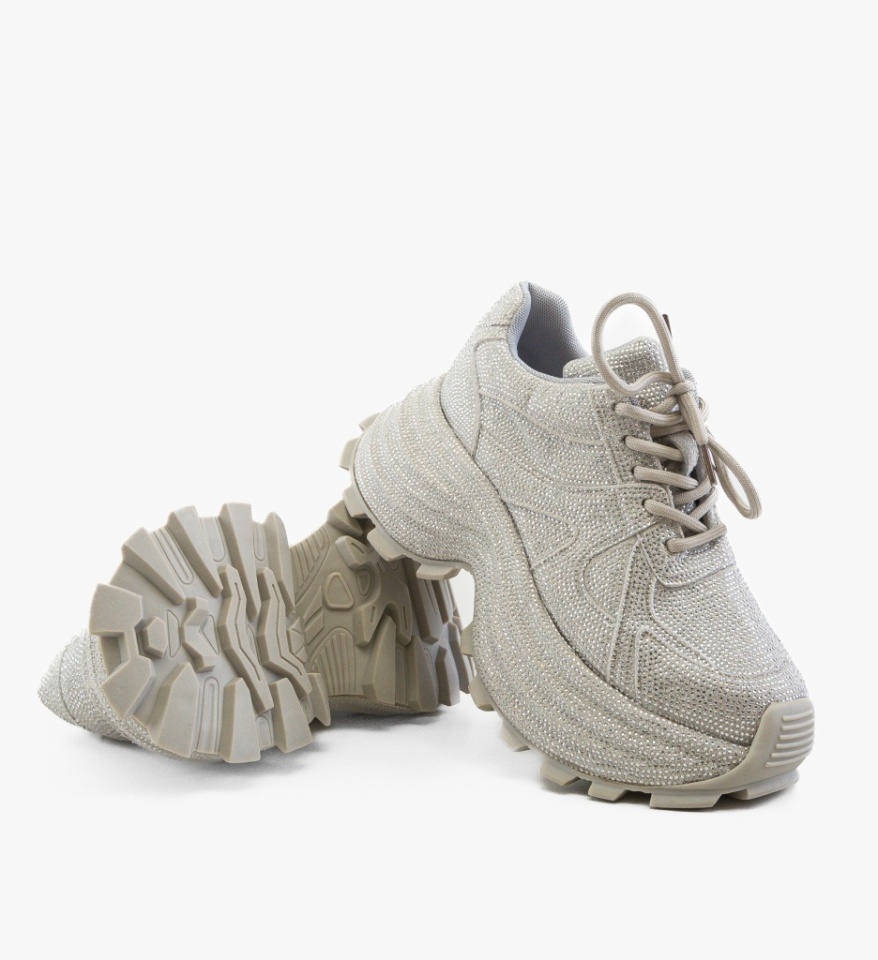 Sneakers dama Diana Argintii - Img 3