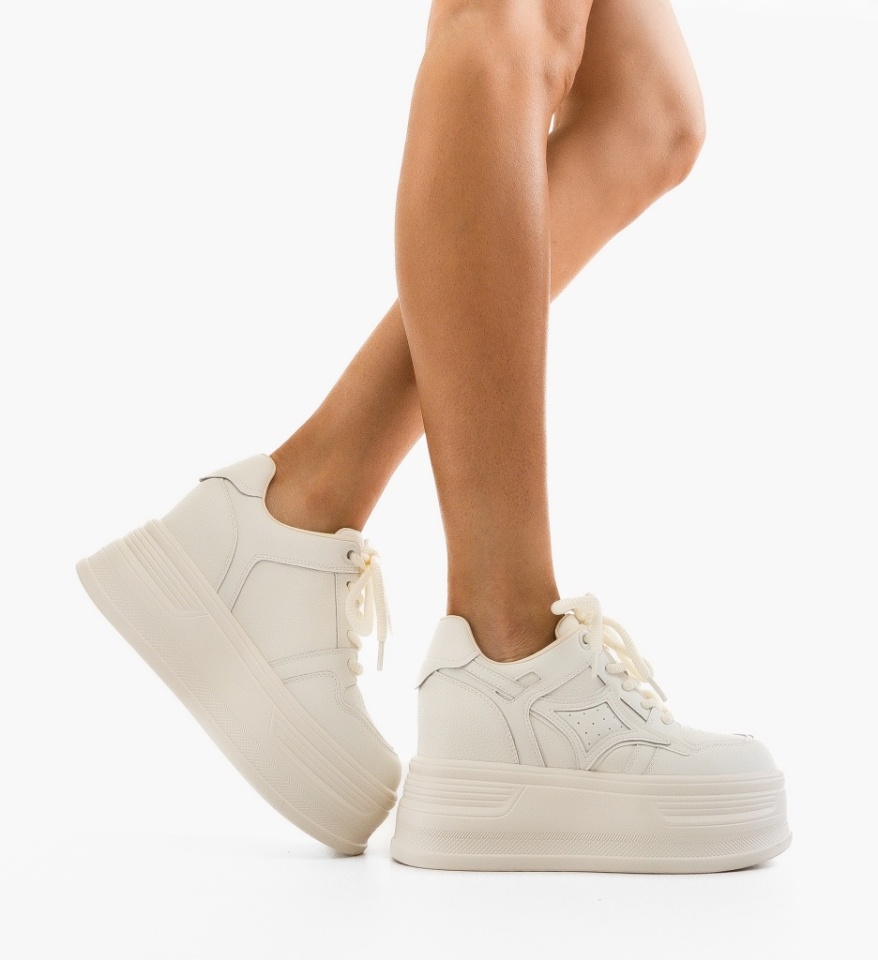 Sneakers dama Dibby Bej - Img 4