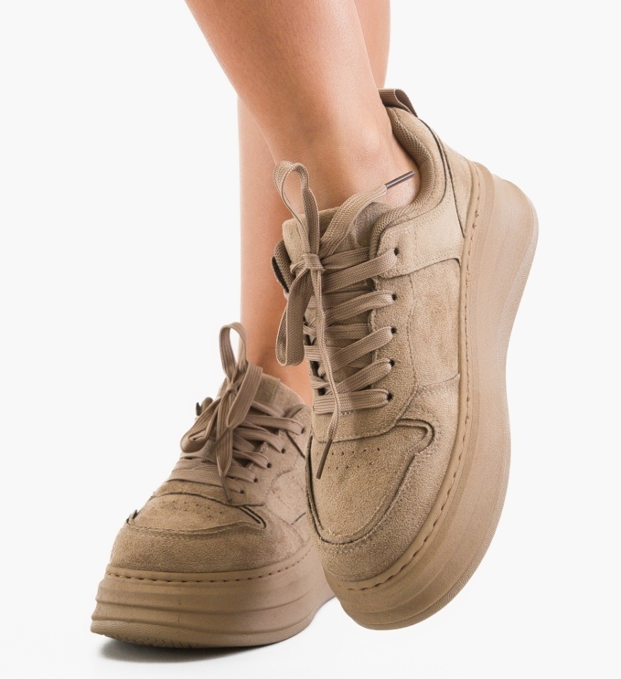Sneakers dama Difoni Khaki - Img 4