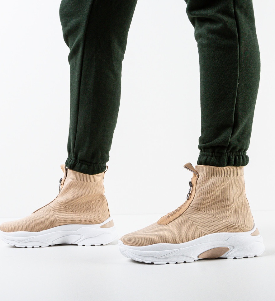Sneakers dama Eshan Khaki - Img 6