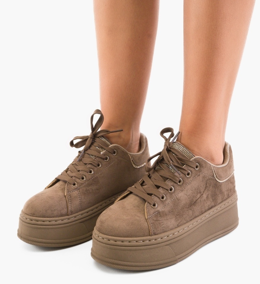 Sneakers dama Fagga Khaki - Img 5