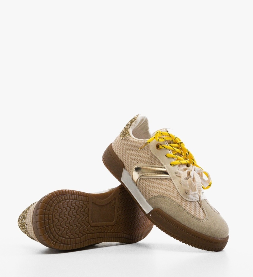 Sneakers dama Kabber Bej - Img 4