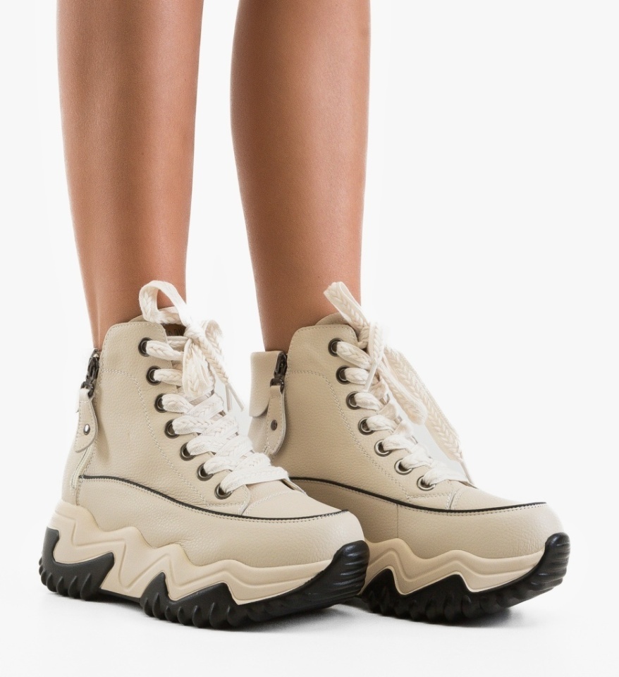 Sneakers dama Lammy Bej - Img 2